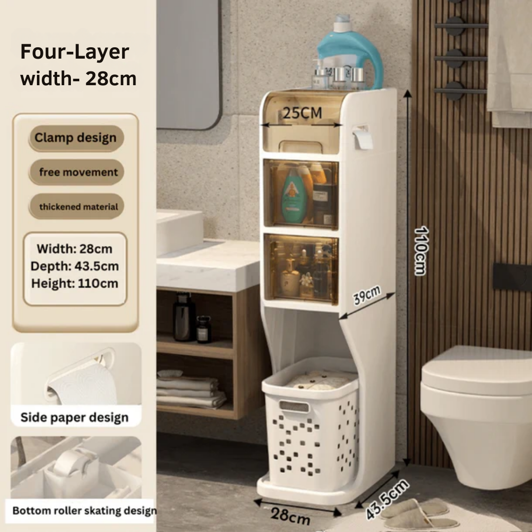 Slim Stack Multi-Layer Storage Cabinet