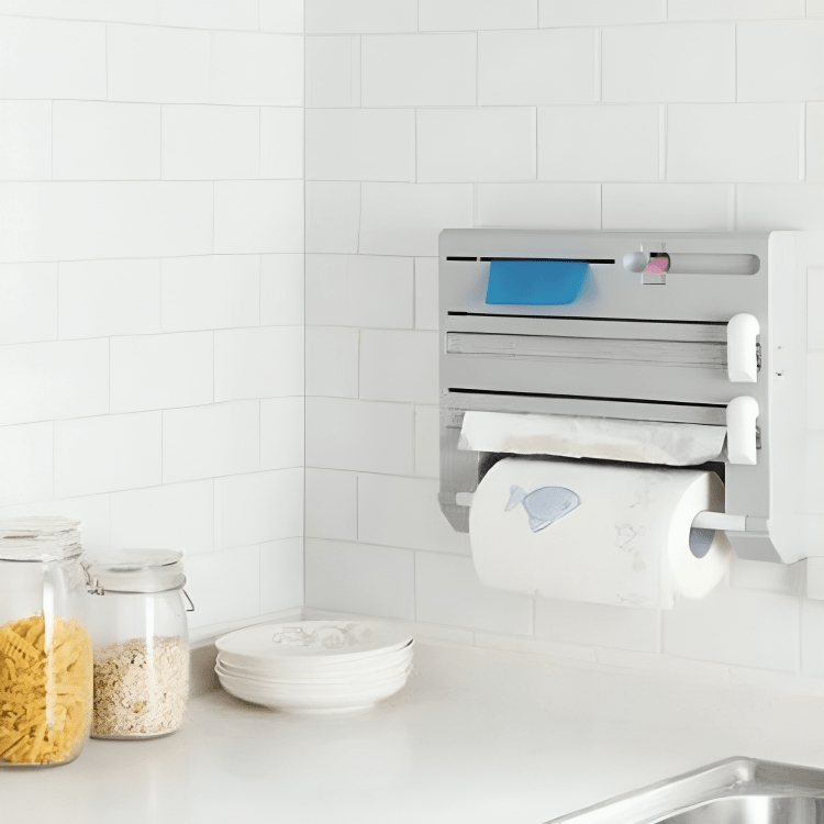 Multi-Function Paper Towel & Wrap Dispenser