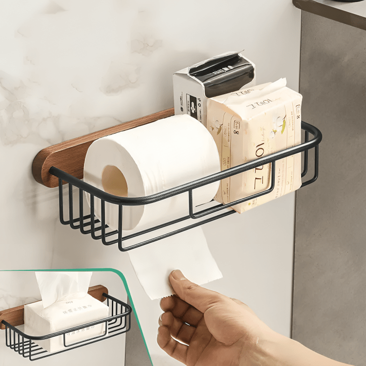Rustic Ease Wall-Mounted Paper Towel Rack