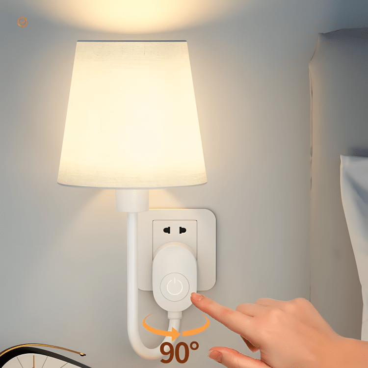 Cozy Glow Plug-In Bedside Lamp