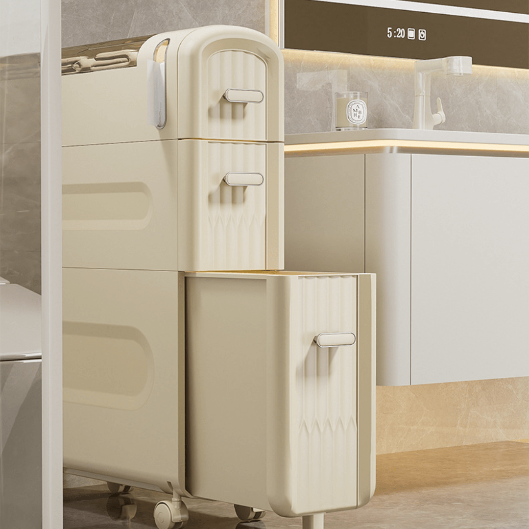 Slide-In Narrow Gap Storage Shelf