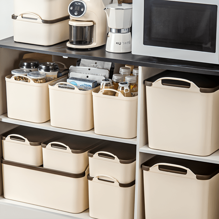 Retro Charm Stackable Storage Boxes