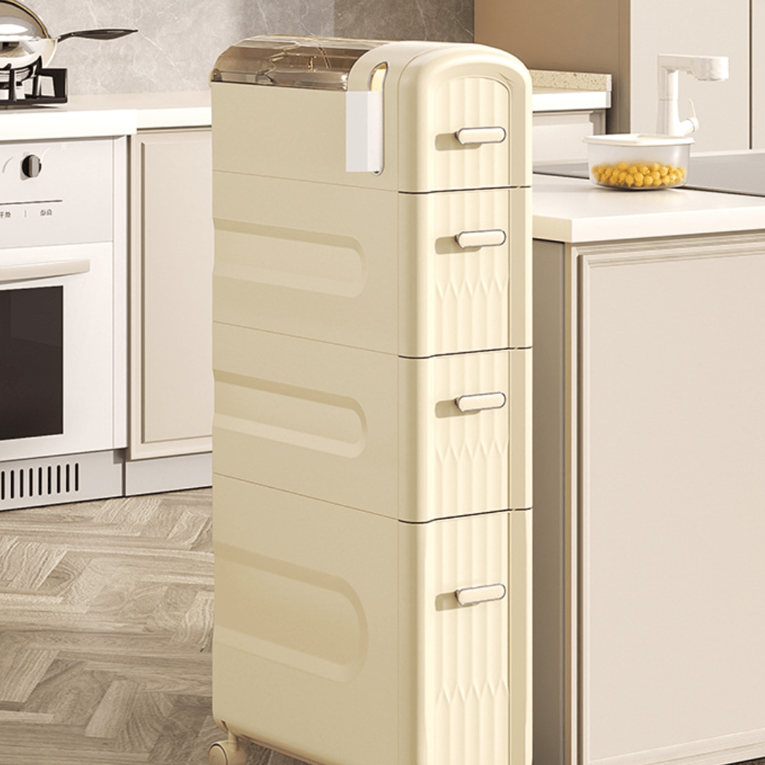 Slide-In Narrow Gap Storage Shelf