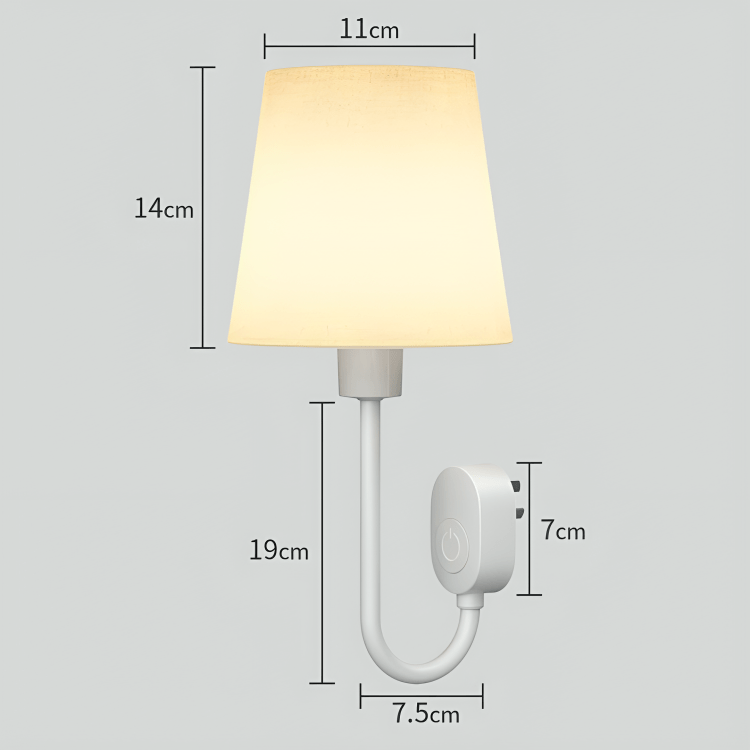 Cozy Glow Plug-In Bedside Lamp