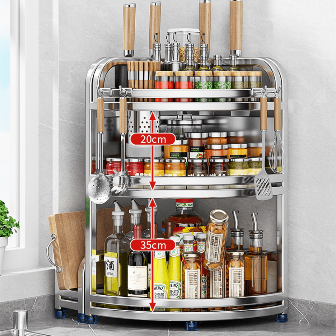 Corner Fit Kitchen Storage Organizer