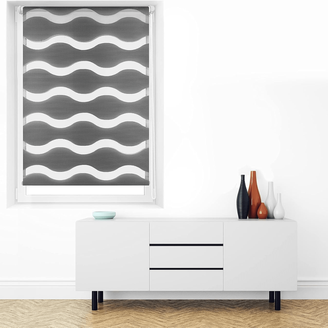 Double Wave Flex Adjustable  Curtains