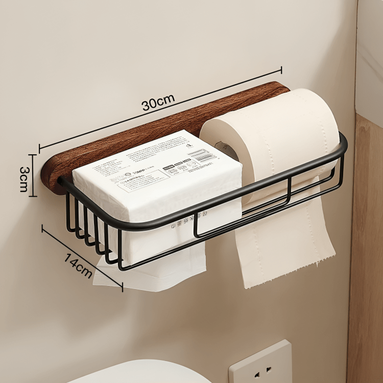 Rustic Ease Wall-Mounted Paper Towel Rack