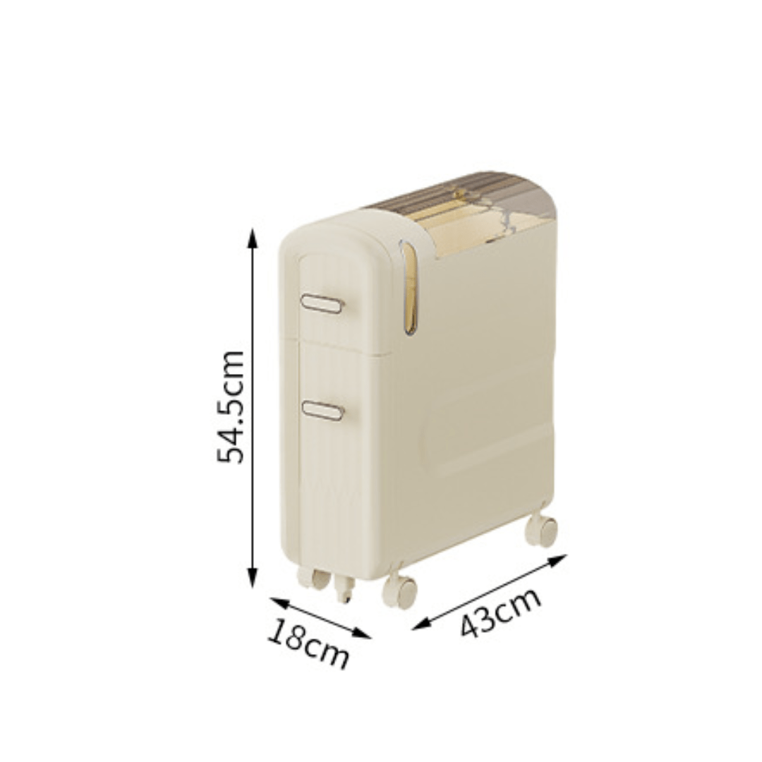 Slide-In Narrow Gap Storage Shelf