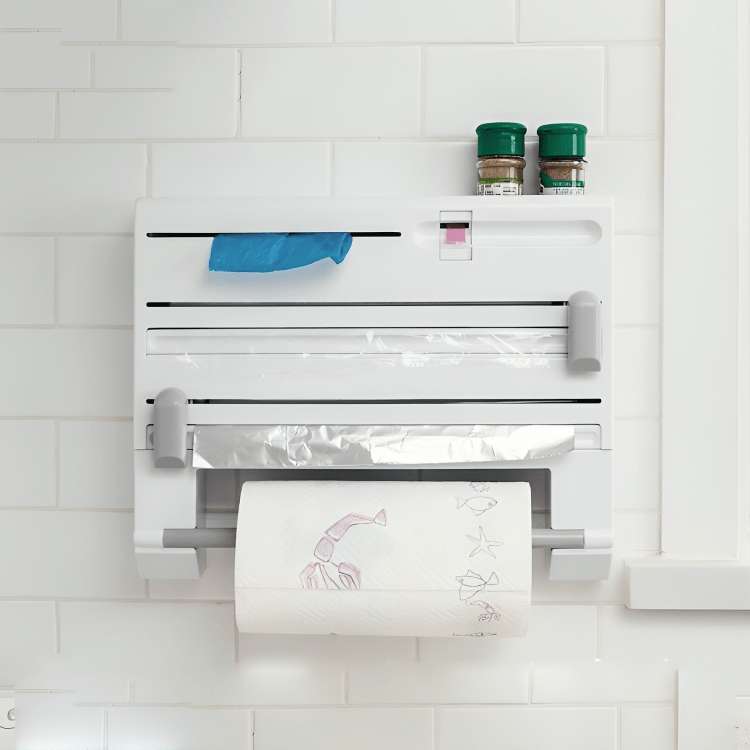Multi-Function Paper Towel & Wrap Dispenser