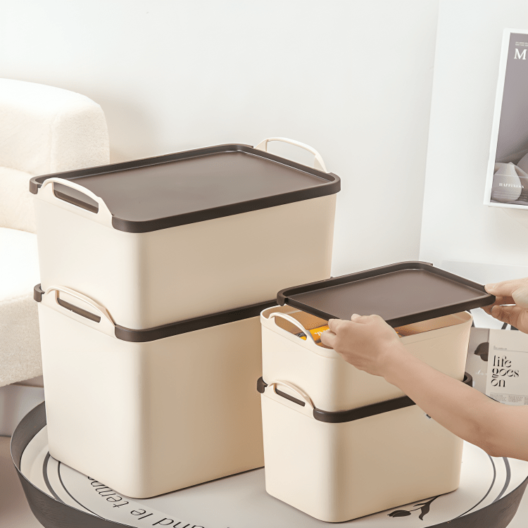 Retro Charm Stackable Storage Boxes